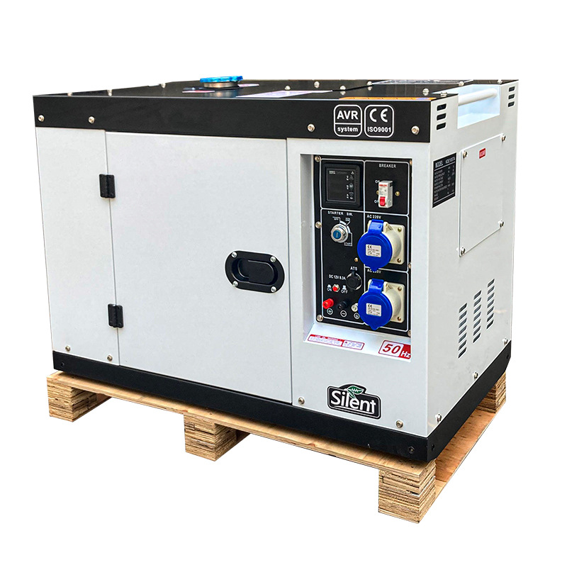 3KW5KW8KW silencioso grupo generador diesel refrigerado por aire portátil doméstico comercial de pequeña potencia