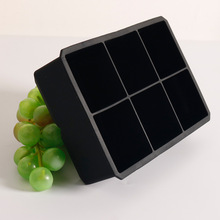 5CM大冰块模具跨境厨房制冰模型食品级硅胶冰格带盖6连格方形冰格
