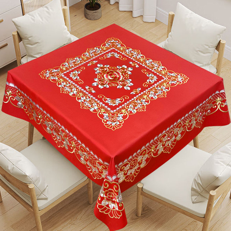 중국 빨간색 정사각형 137x137CM