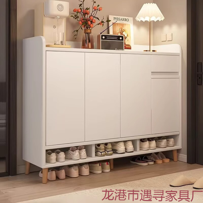 Entryway Shoe Cabinet for Home Use, Indoor New Model 2025 Popular Storage Cabinet, Integrated Solid Wood Simple Shoe Rack