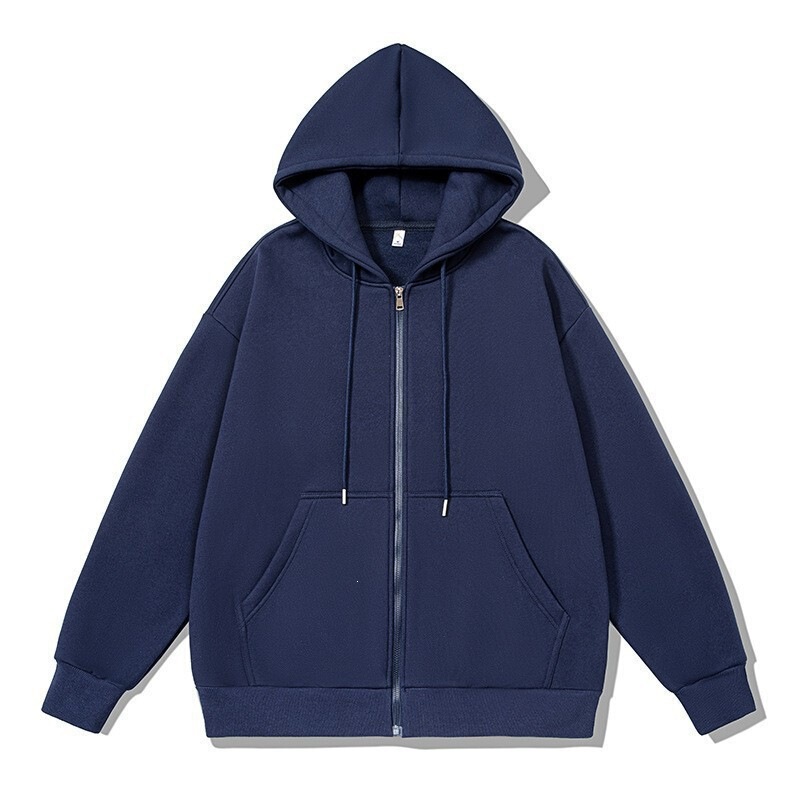 Foreign Trade Unisex Trendy Brand Zip-Up Hoodie with Long Zipper, Spring and Autumn Fashion Men's Casual Versatile Jacket, Wholesale from Manufacturer