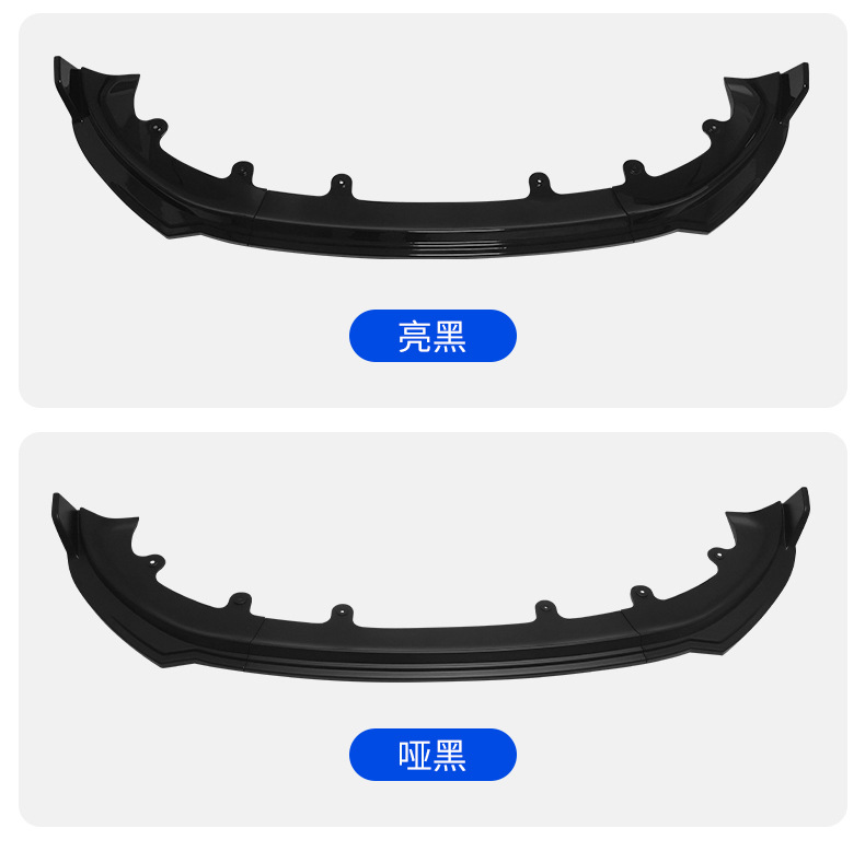 Suitable for the updated Model Y three-section no-drill front lip, 2026 MY sports front spoiler small body kit modification accessories