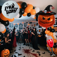 ハロウィンバルーンハロウィンパーティー装飾クロスボーダー卸売ハロウィンシーン雰囲気アレンジメントアルミフィルムバルーン