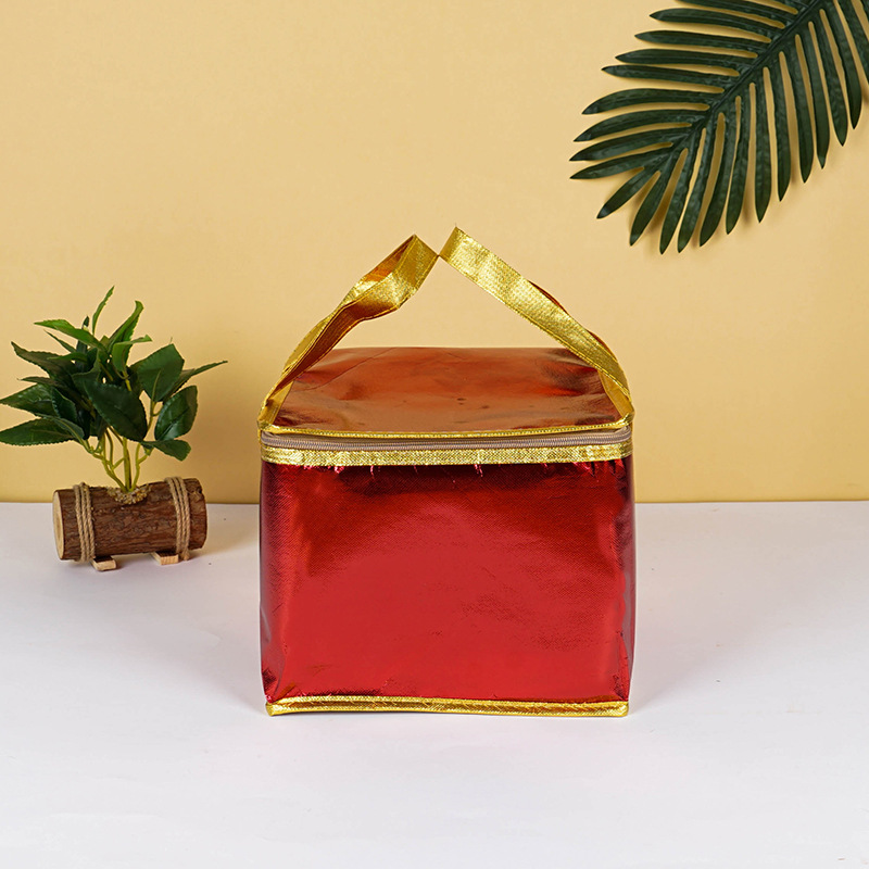 定 制覆膜无纺布保温袋手提加厚铝箔外卖打包袋大号无纺布保温包