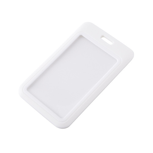 Creative plastic push-pull card holder student slide-type bus card holder campus access card ID card meal card protective cover