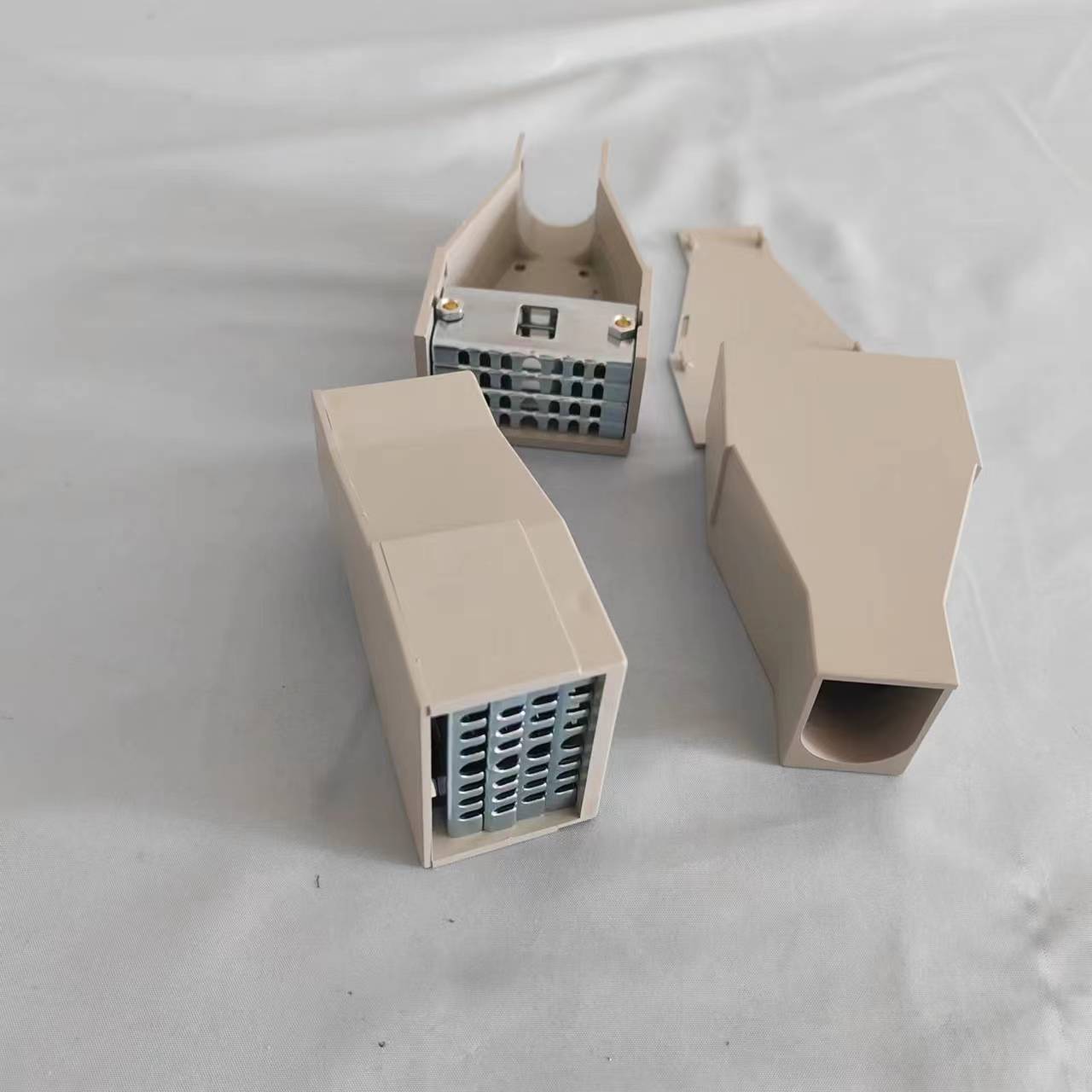 工厂新品光纤绕纤筒蓝盖灰底 10公分高储纤筒 绕线筒光箱配线专用