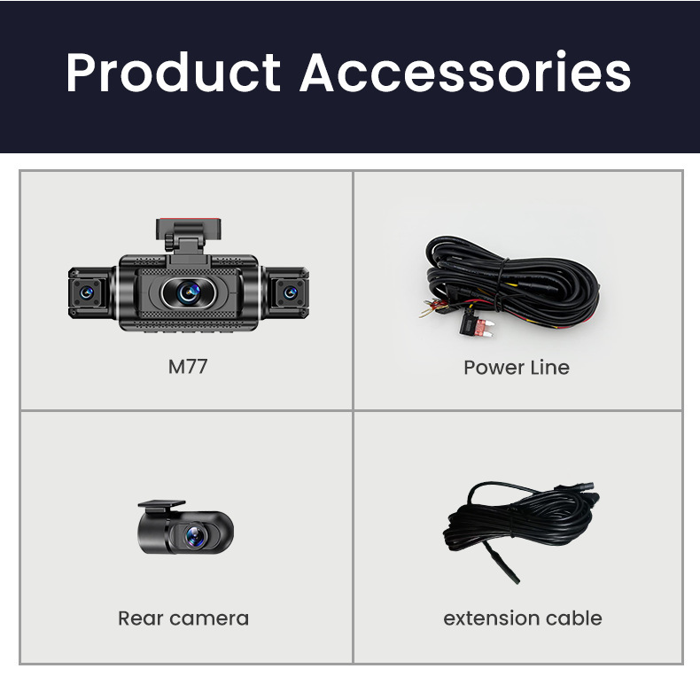 Cross-Border 4g Dashcam with Wifi, Four-Channel Recording, 24-Hour Remote Monitoring, Gps Positioning, Bsd Blind Spot Monitoring, Foreign Trade