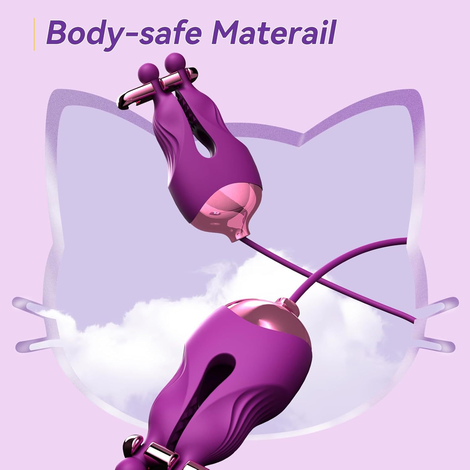 Massaggiatore per capezzoli in silicone a forma di rosa donna_voghion.com