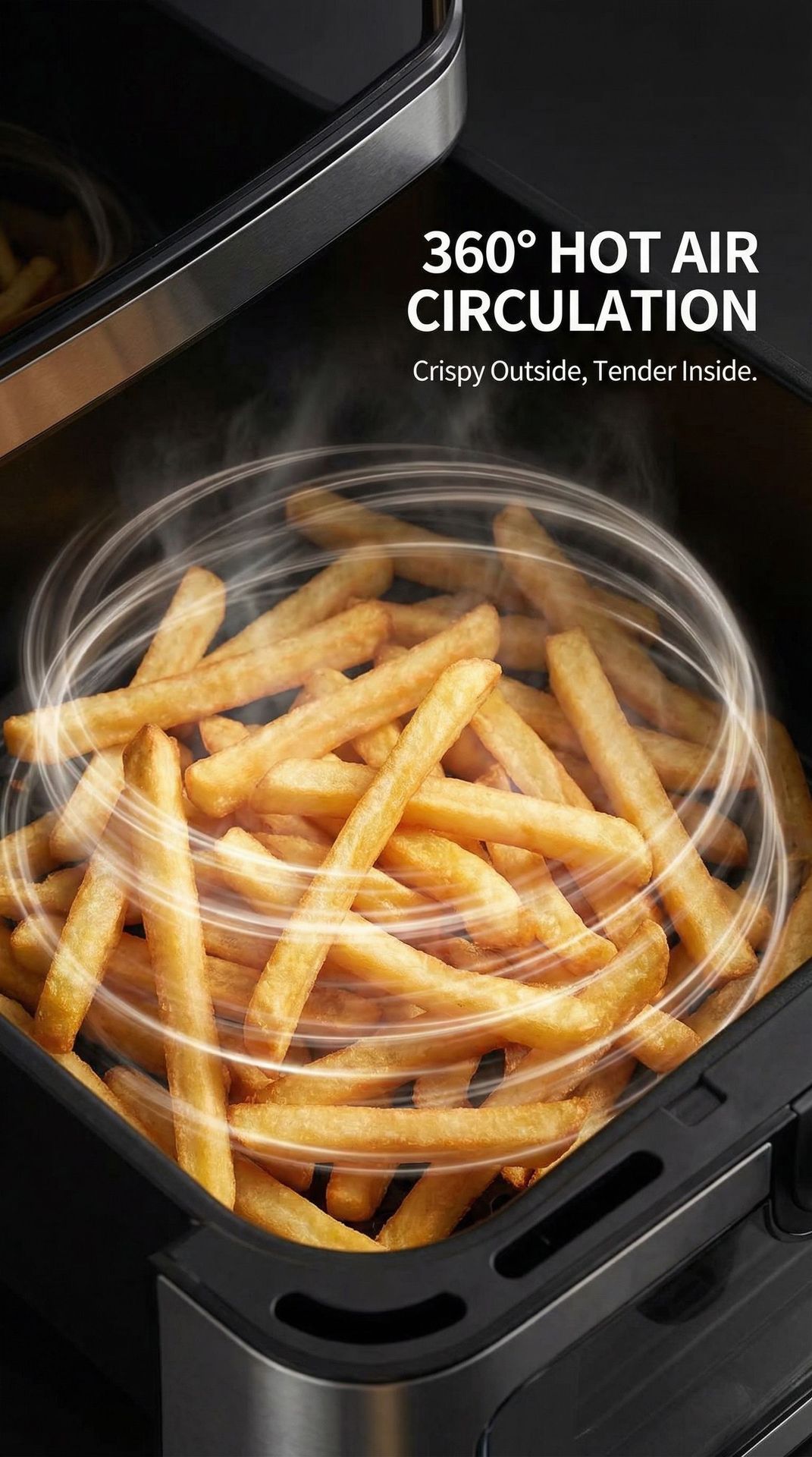 Cross-border Exclusive airfryer 12L Visible Air Fryer Large Capacity Stainless Steel Multifunctional US Specification 110V