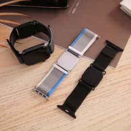 工厂直销新款式7代SE金属吸磁表带I WATCH8代Ultra米兰两节