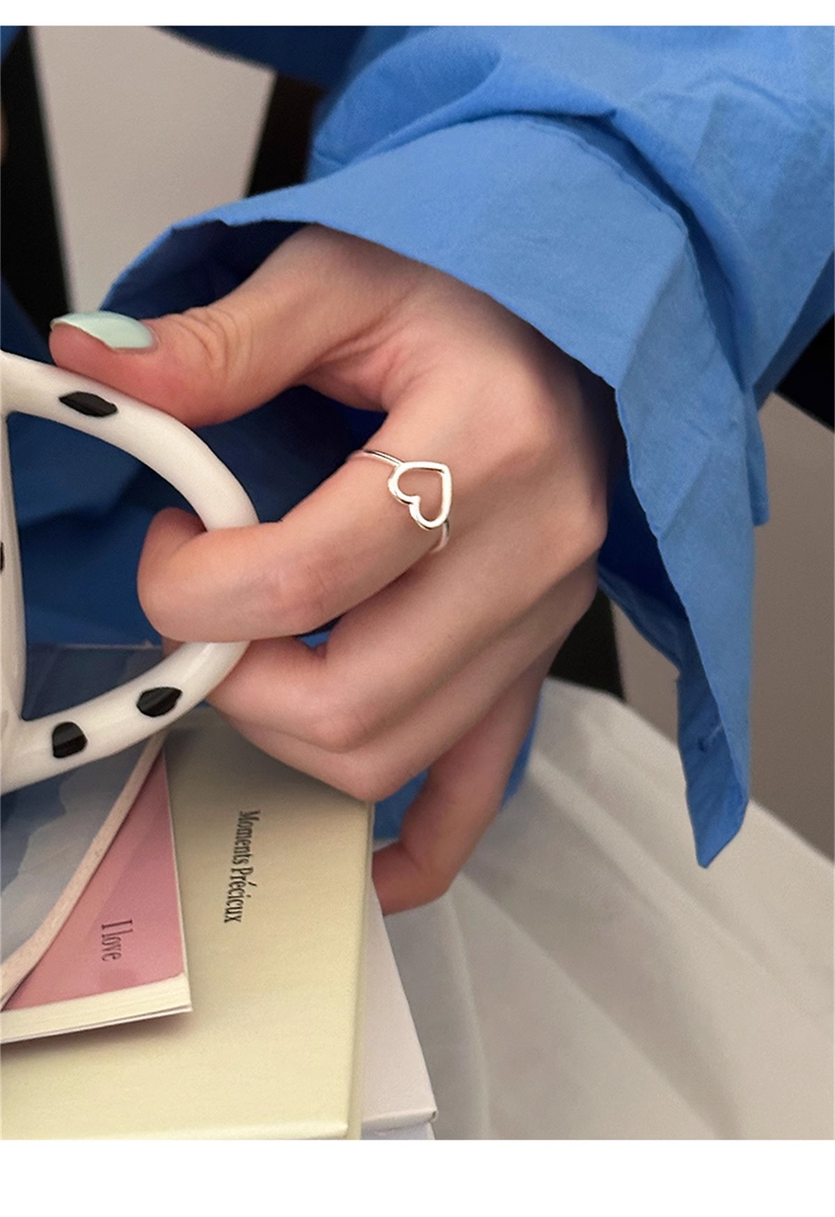 2g Weight Rings Classification Adjustable Ring Size 1 Piece Quantity Holiday, Tea Party Occasion 925 Sterling Silver Material Geometric Pattern All Seasons Season Women's Gender Elegant, Simple Style Style 1 Piece 925 Sterling Silver Geometric Rings 4