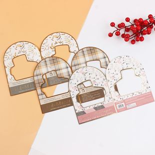 Blister Packaging Card Head Folded Cardboard Airplane Hole Trinket Hanging Hook Paper Card Brushed Back Card