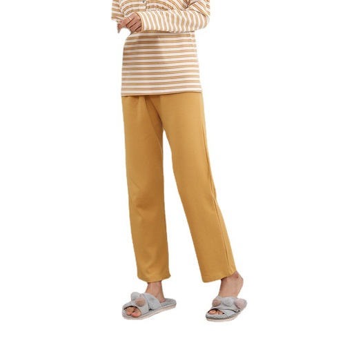 Fall/Winter Pure Cotton Thickened Plus-Size Postpartum Wear for Pregnant Women: Cotton Wide-Legged Long Pants, Cotton Home Pajamas, and Lounge Pants