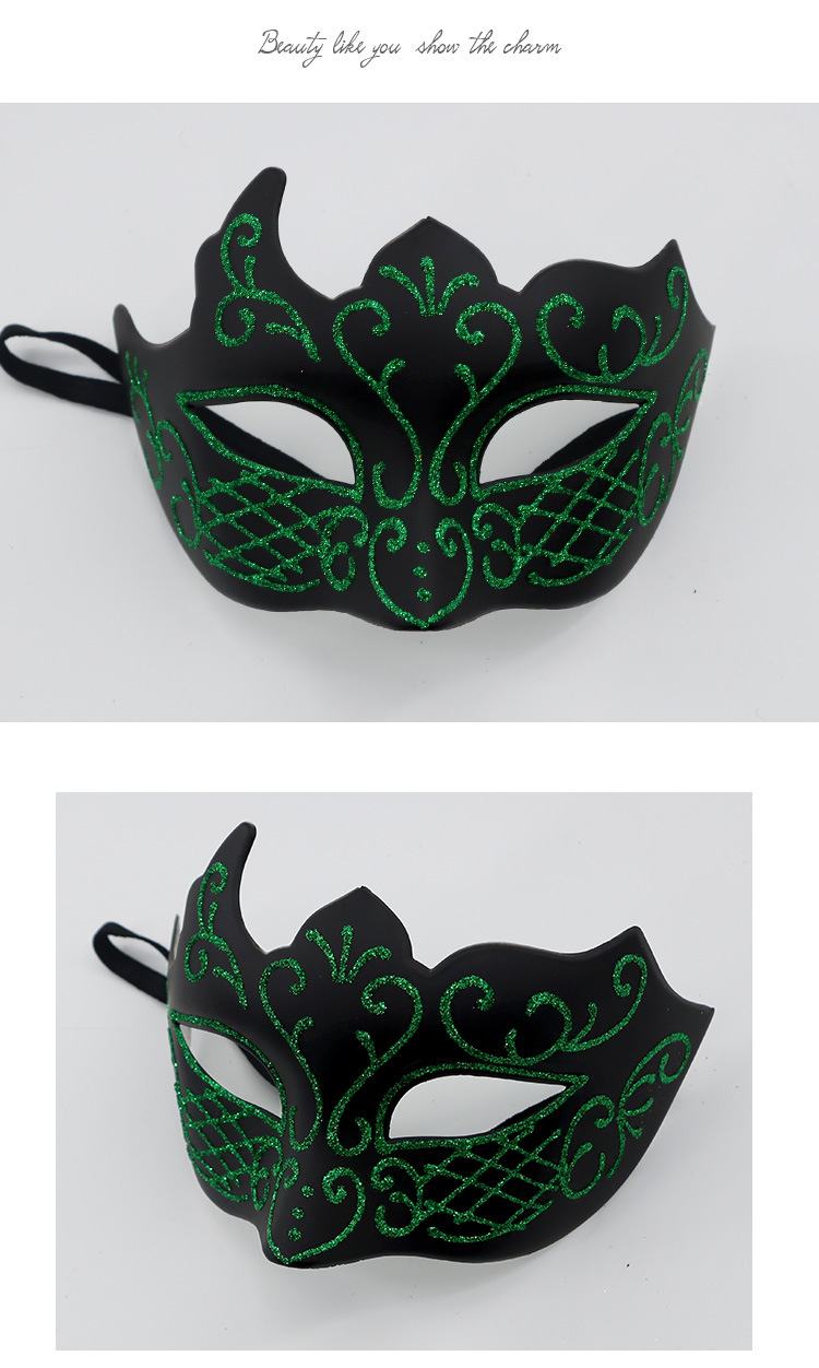 Hallowmas Festive & Party Supplies party bár maszk félarc férfi festett maszk spray festék férfi és női maszk_voghion.com