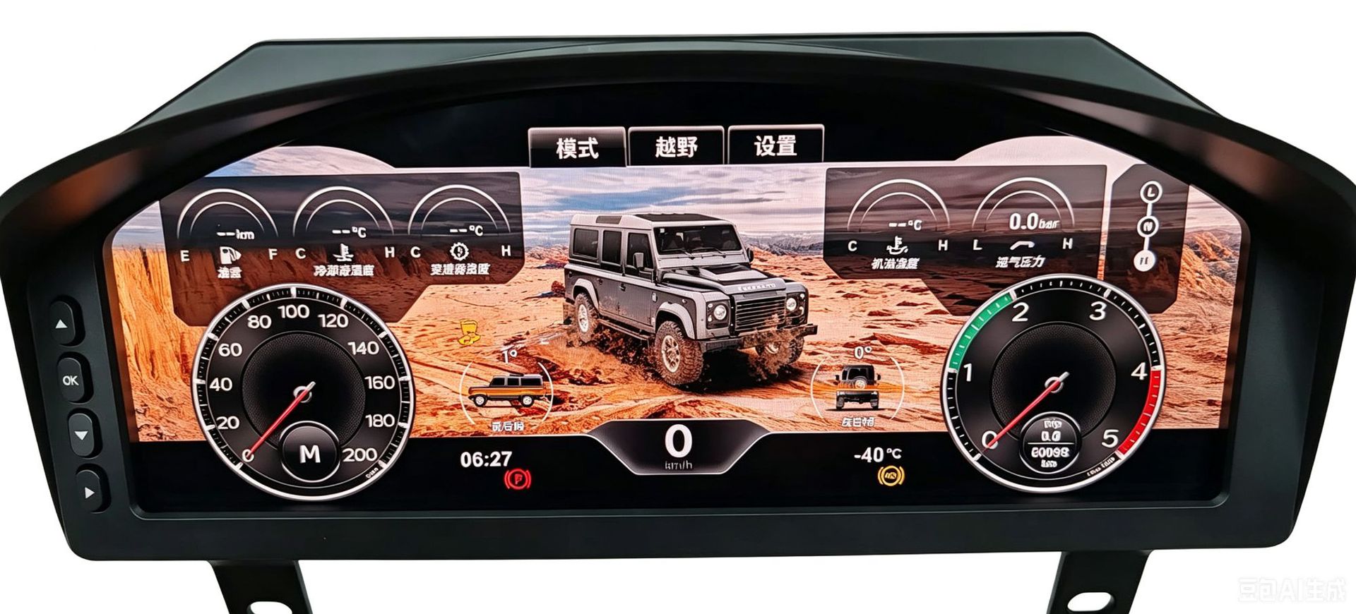 Suitable for Land Rover Defender Full Lcd Instrument Panel 12.3inch Old-To-New Instrument Assembly