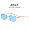 Decorations, retro sunglasses suitable for men and women, metal glasses