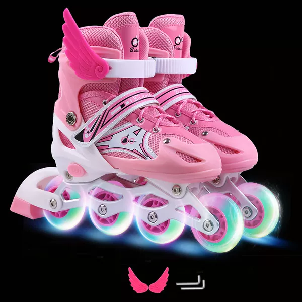 Pink full flash shoes (wings + wrench)
