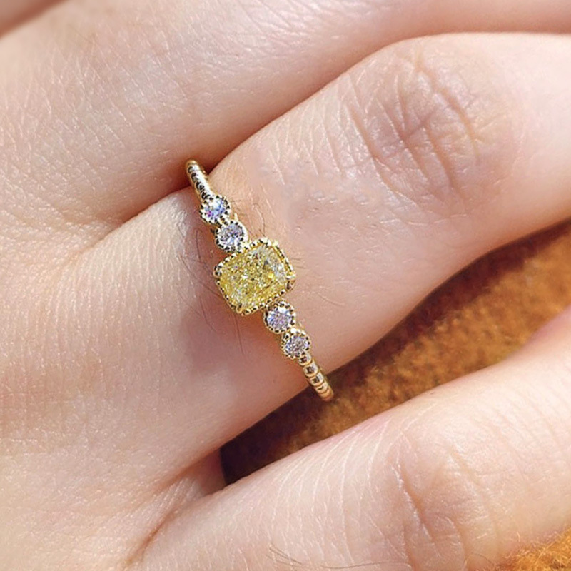 sophisticated stone inlay with zircon