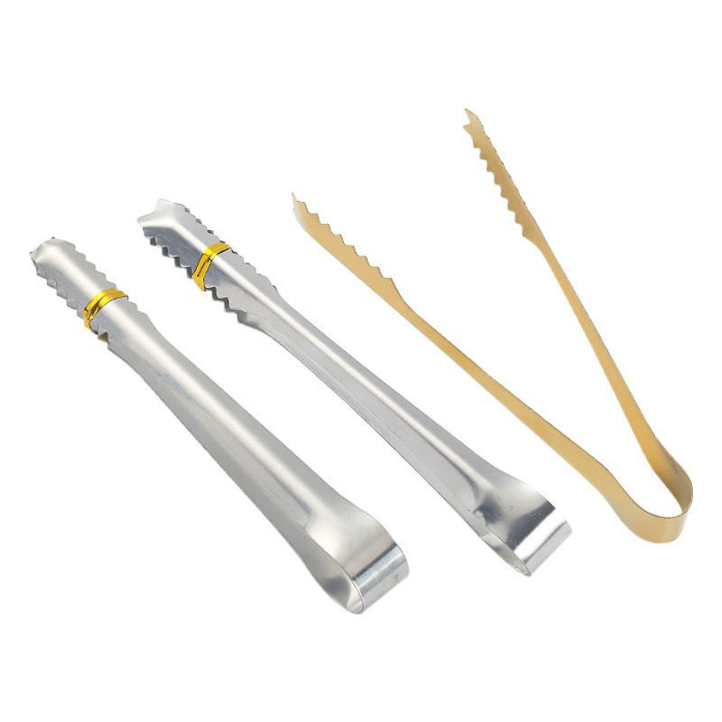 Зажимы для кубиков льда из нержавеющей стали для приготовления чая вокруг плиты, многофункциональные угольные зажимы, зажимы для барбекю, рекомендуемые зажимы для еды, зажимы для льда, принадлежности для бар