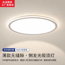 超薄卧室灯全光谱护眼led吸顶灯主卧书房灯现代简约中山灯具