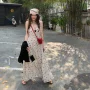 法式夏季大码显瘦连衣裙