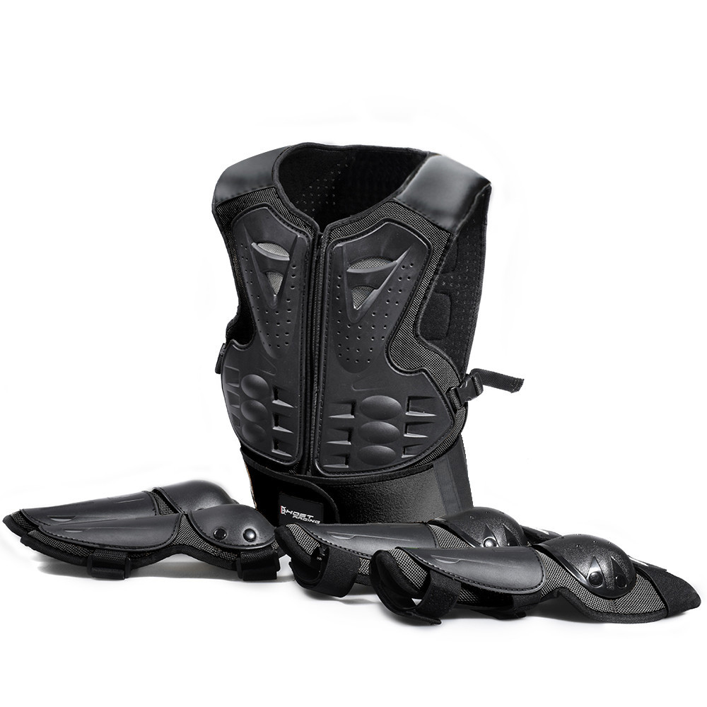 Diablo competencia motocicleta equipo de protección ropa de armadura para niños montar traje de protección deportes rodilleras coderas transpirable resistente a la caída