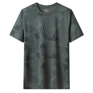 UPF50 Sunscreen Short-sleeved T-shirt Men's Summer Cool-feeling Breathable Men's Sports Sweat-wicking Loose Half-sleeve Ice-feeling Top