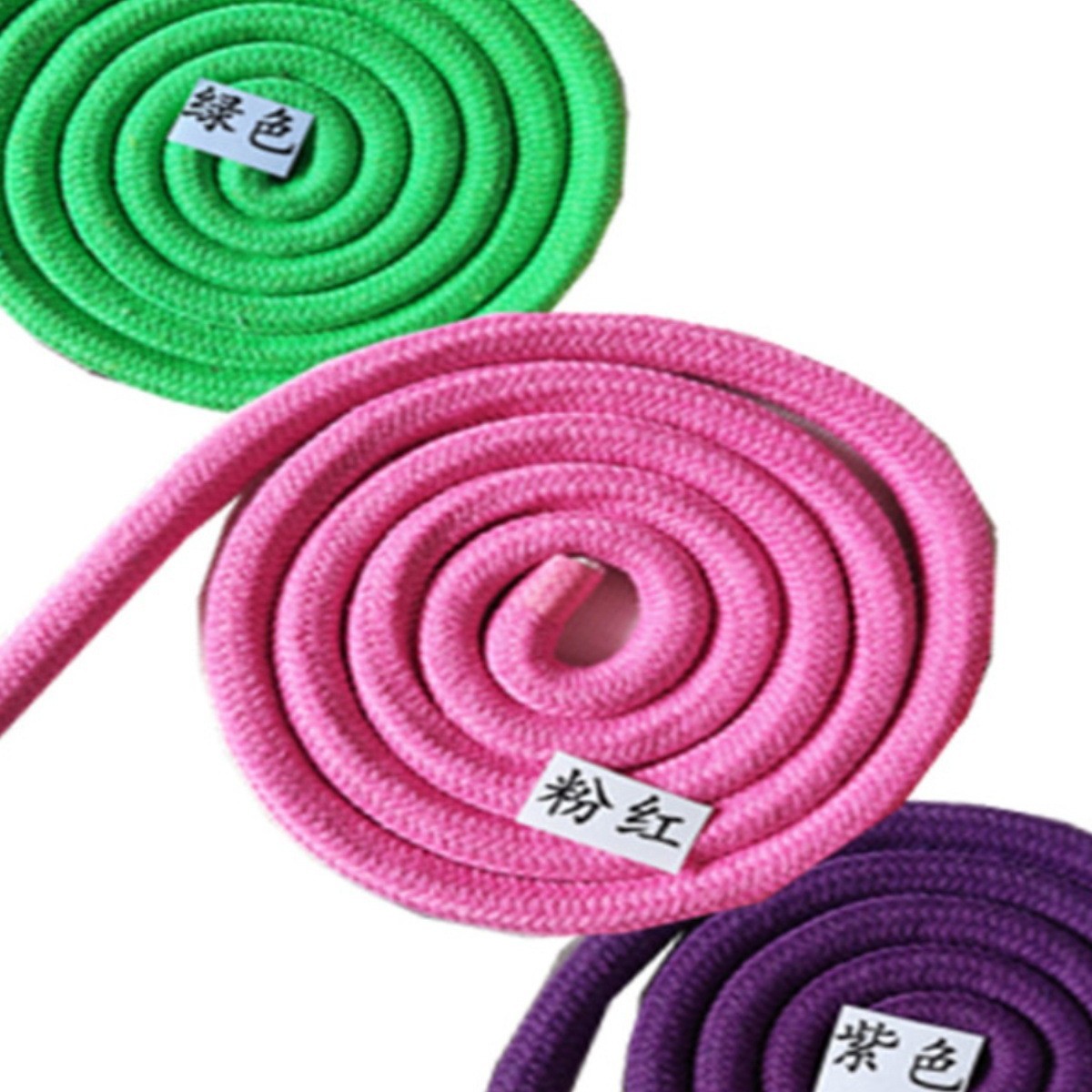 Rhythmic Gymnastics Rope, Rhythmic Training Rope, Gymnastics Pentathlon Competition Rope, Cotton and Linen Material 2.8m