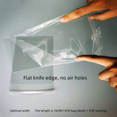 Transparent plastic self-sealing bag, clothing packaging bag, PP pressure-sensitive adhesive self-adhesive film bag, 16cm long