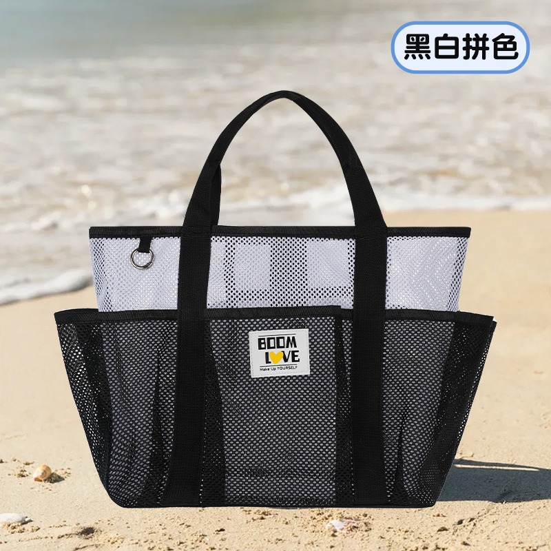 블랙 + 화이트 비치 백