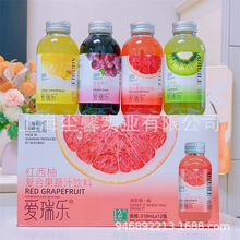 爱瑞尔蜜柚汁复合果汁饮料318ml*12瓶葡萄汁小粉柠上海瑞橙出品