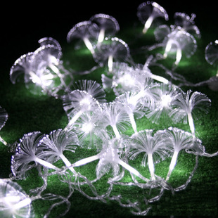 led optical fiber dandelion Christmas decoration led colored lights flashing string lights birthday party night decoration beauty light string