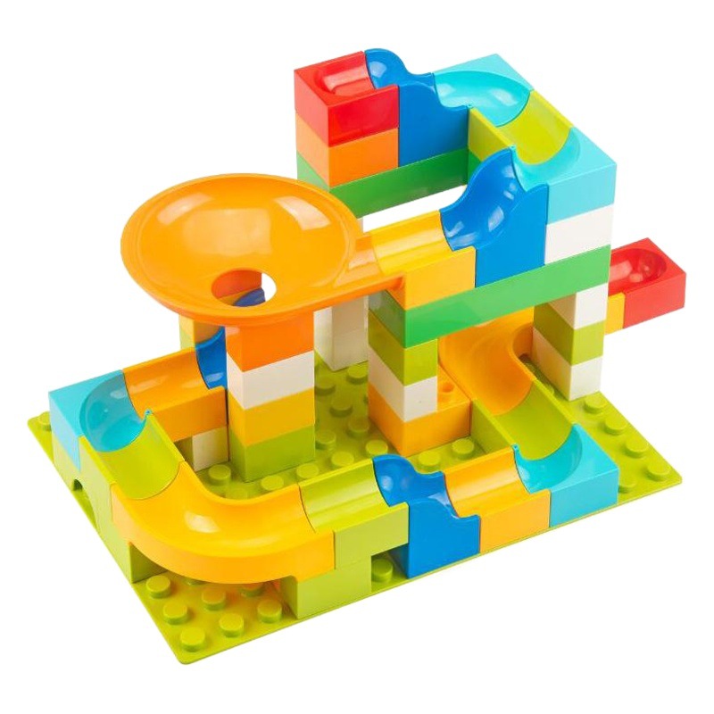 Bloques de construcción de partículas grandes para niños compatibles con bloques de construcción Lele Bola de mesa deslizante Bola de pista de jardín de infantes juguetes educativos ensamblados