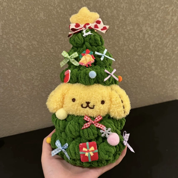 Christmas tree line pudding dog [Pendant]