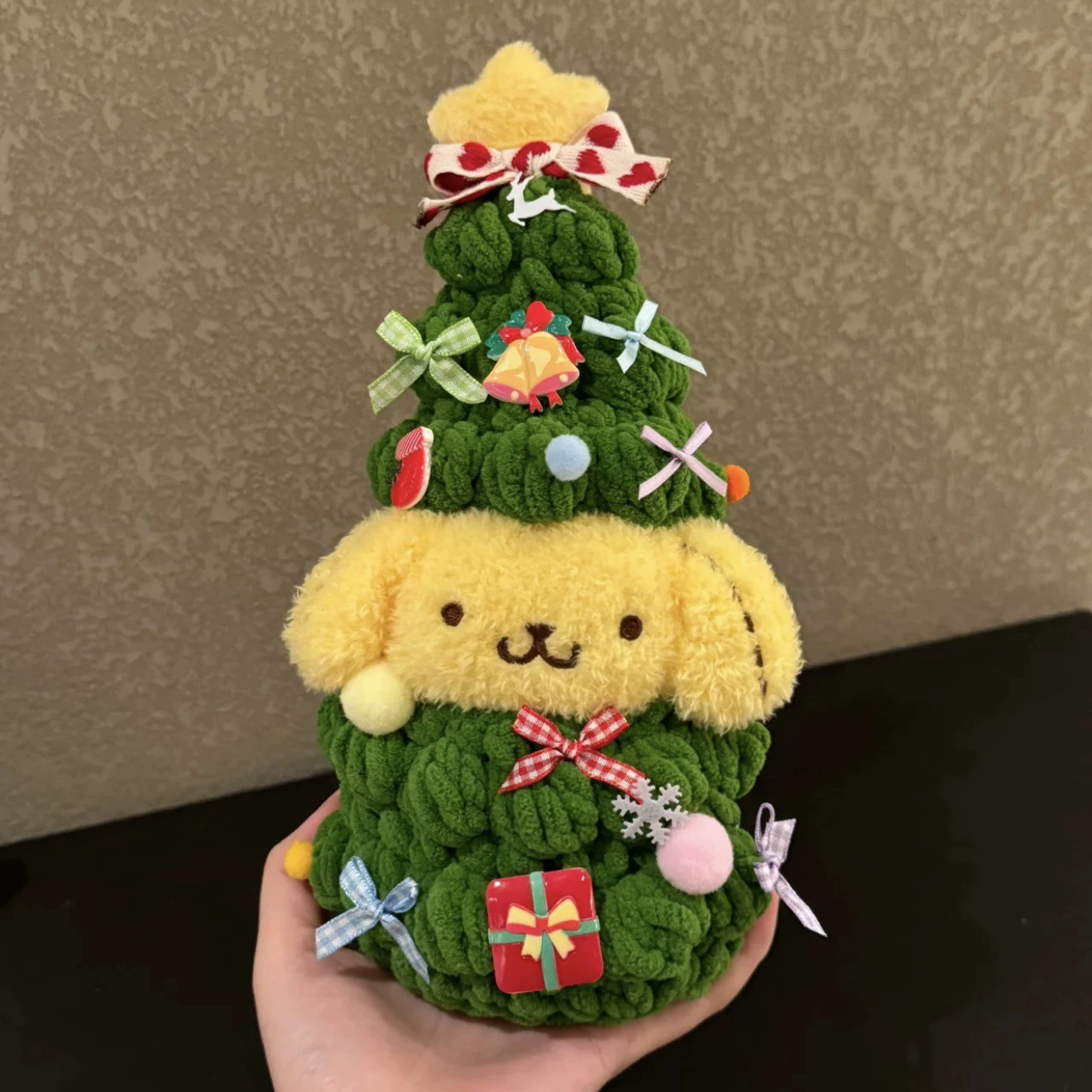 Настоящая мультяшная плюш Pendant, милая кукла, брелок, подарок на день рождения