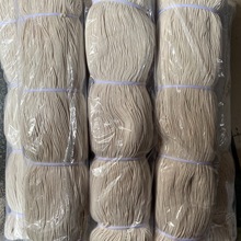 厂家现货2mm本白色全棉包芯绳棉布袋束口吊牌绳 夹线开线绳