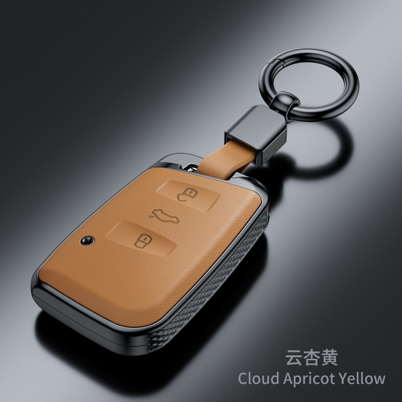 SuitabLe for VoLkswagen Sagitar Tiguan L Lavida Santana Bora Tanyue Passat Nappa Pattern FashionabLe Key Cover