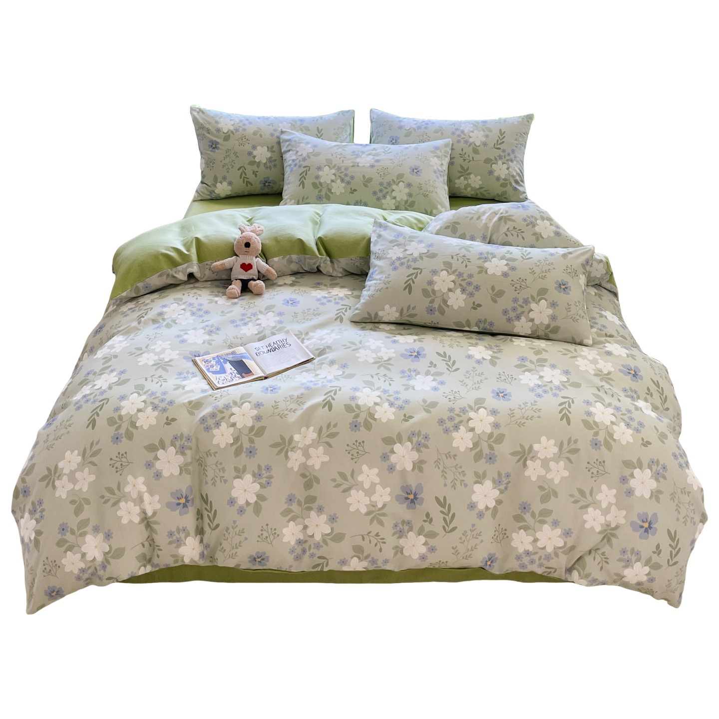 Algodón grueso de lana abrasiva de cuatro piezas 2025 nueva sábanas de invierno y otoño colcha de cama de tres piezas