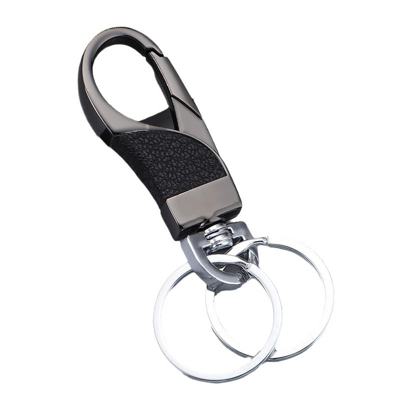 Comercio transfronterizo llavero de coche colgante de llave de hombre al por mayor llavero de metal simple de alta gama Amazon