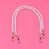 Chain from pearl, pendant, steel wire, silk threads, one-shoulder bag, bag strap with accessories, wholesale