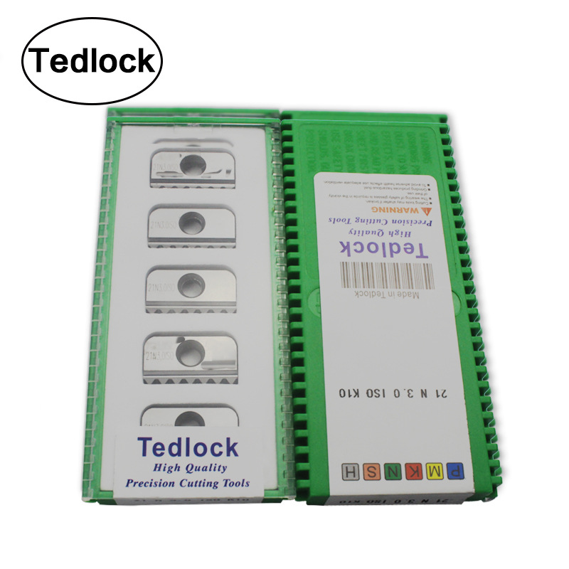 Tedlock螺纹铣刀片/梳刀片 铜铝专用 14N/21N1.5/2.0/2.5 K10