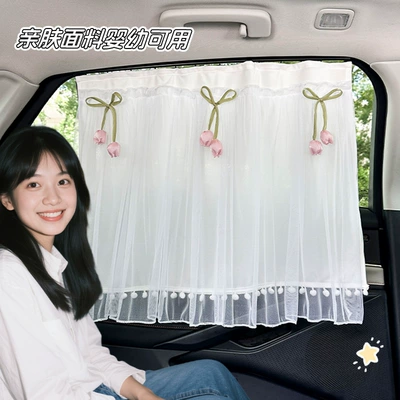 Track-Type Car Sunshade Baby Side — Car curtains