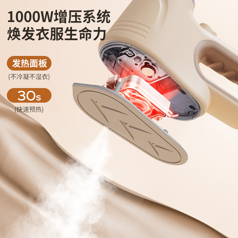 Cross-Border New Product: Portable Handheld Garment Steamer for Home Use, Mini Travel Foldable Steam Brush Electric Iron