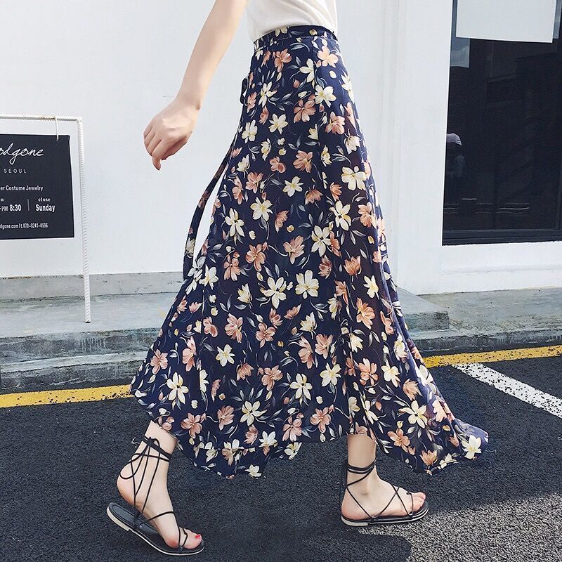 Summer long shiffon skirt