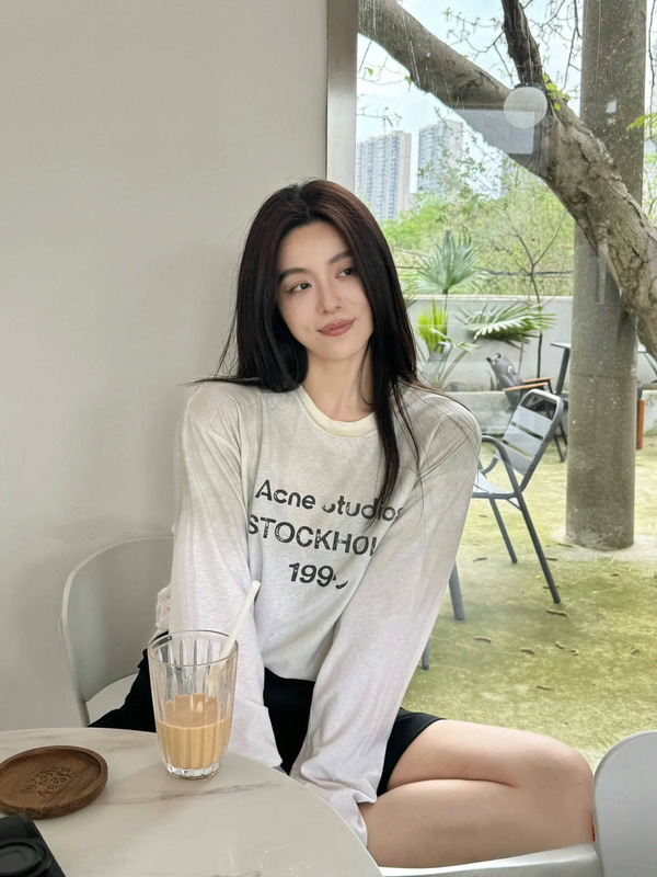 南油高端女装AC顶级2025夏季新款1996做旧字母宽松长袖防晒上衣女|undefined