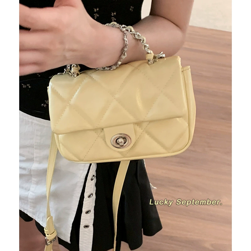 Цепь, летняя модная сумка на руку через плечо, стиль Chanel, цепная сумка, корейский стиль