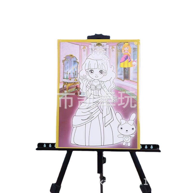 Large 31*43 children's DIY watercolor painting with border square graffiti painting art decorative painting stall drawing board