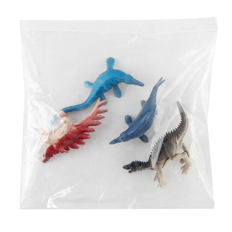 Modelo de dinosaurio jurásico de simulación de tamaño pequeño Tyrannosaurus Stegosaurus sólido manicura dragón hecho a mano decoración fábrica al por mayor
