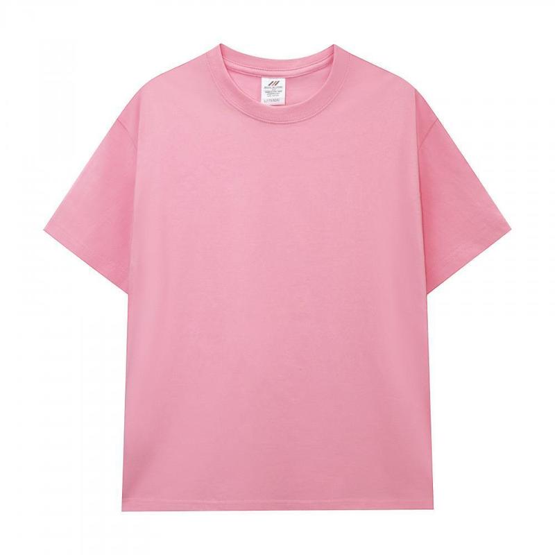純綿重ポンドtシャツ240g男女ゆるい新疆綿丸襟カップルのシャツの上着の純色の日本半袖t|undefined