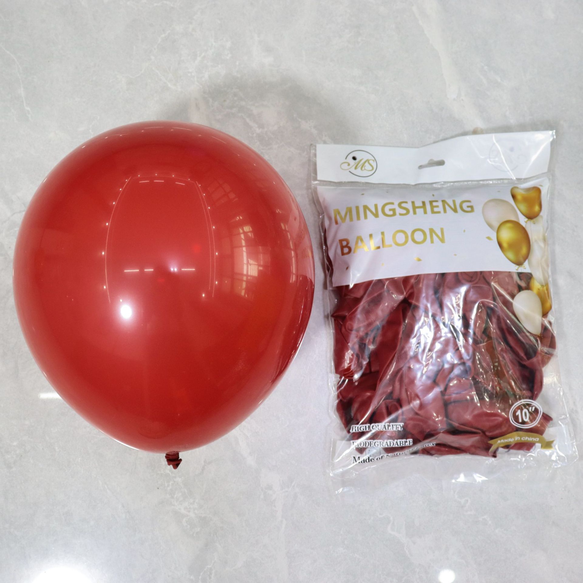 Venta al por mayor de 10 pulgadas 2,2G globo de látex engrosado visita a los Estados Unidos mate redondo cumpleaños fiesta suministros decoración Matt globo